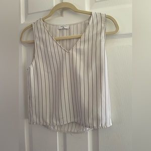 Aritzia (Babaton) Black & White Striped Murphy Blouse